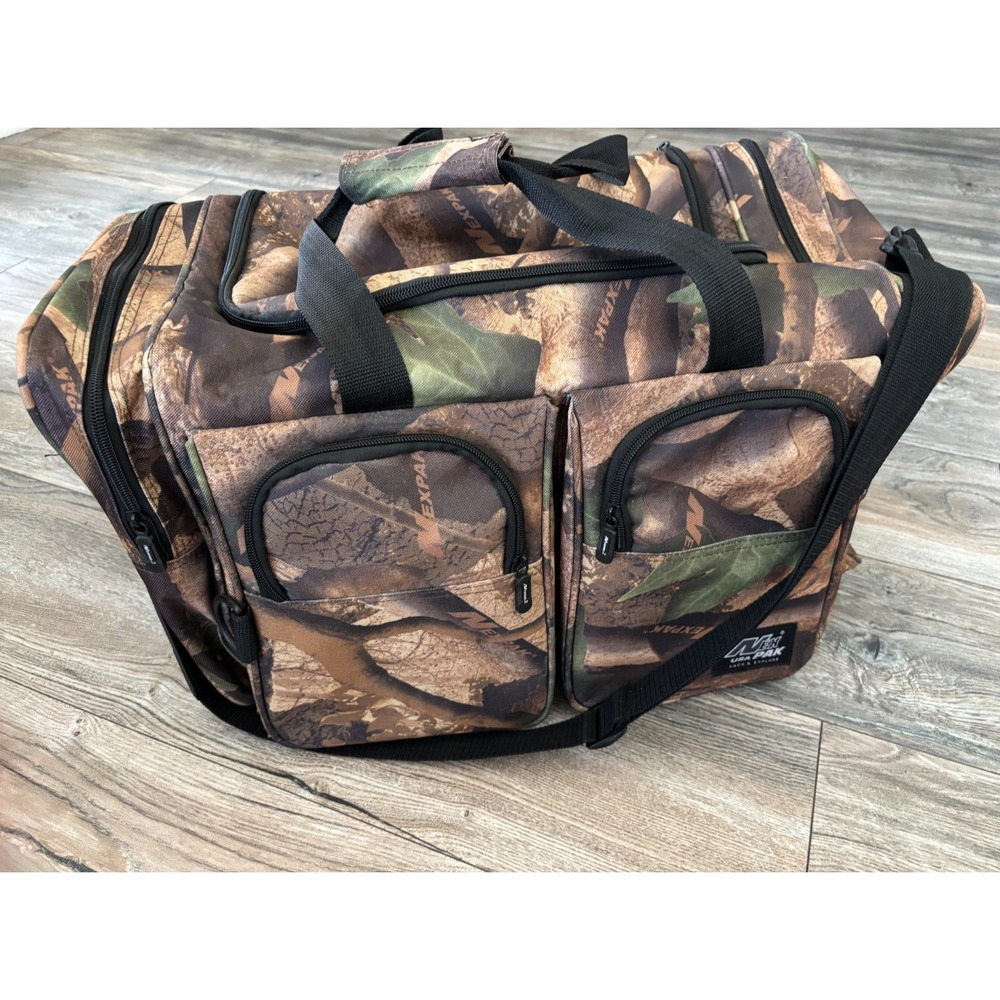 NexPak Duffel Bag 22" Tactical Duffel Range Woodland Camo Military Gear Camping